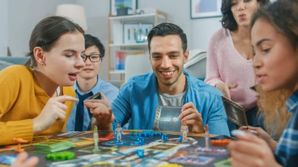 Jeux de société entre collègues