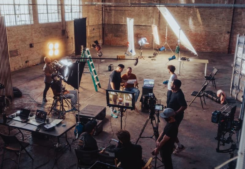 Photo pendant tournage