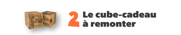 2 Le cube-cadeau à remonter